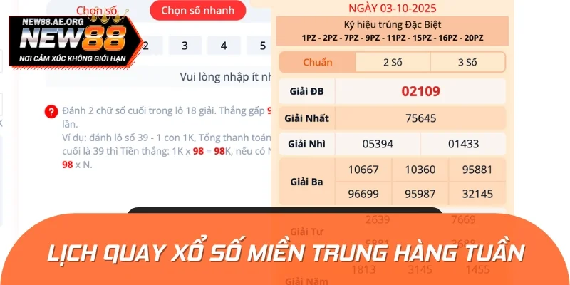 Bỏ túi lịch quay chính xác của đài miền Trung